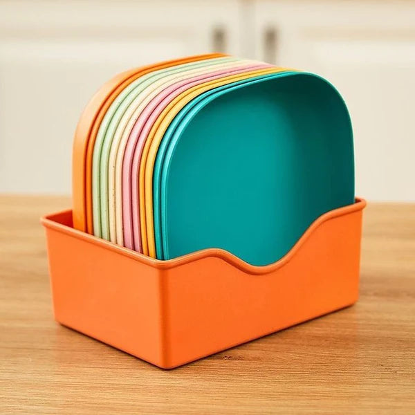 10pcs Multi-functional Food Grade Plates With Stand