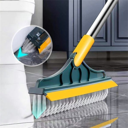 2 In 1 Floor, Bathroom and Windows Cleaning Brush With 120° Rotatable Head.
