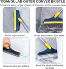 2 In 1 Floor, Bathroom and Windows Cleaning Brush With 120° Rotatable Head.