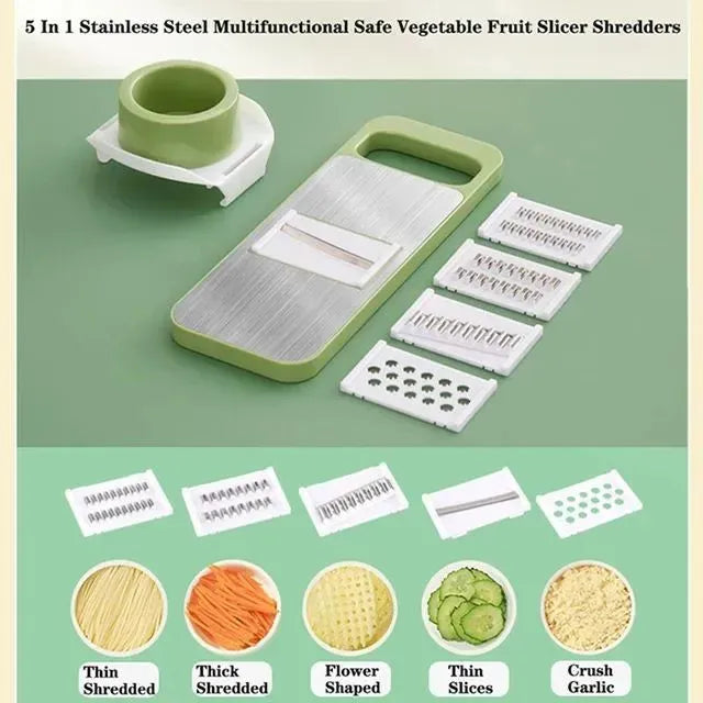 5-in-1 Multi-Functional Vegetable Slicer and Cutter