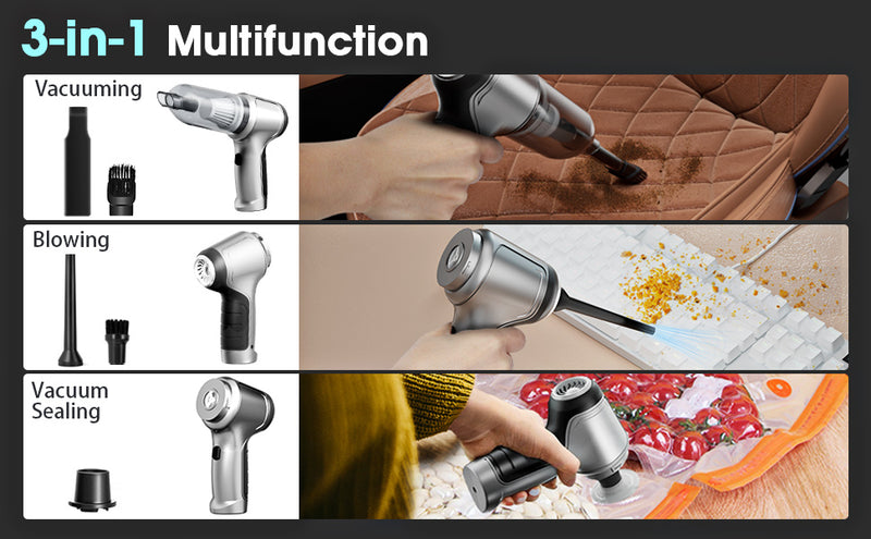 3 in 1 Portable and Wireless Vacuum Cleaner