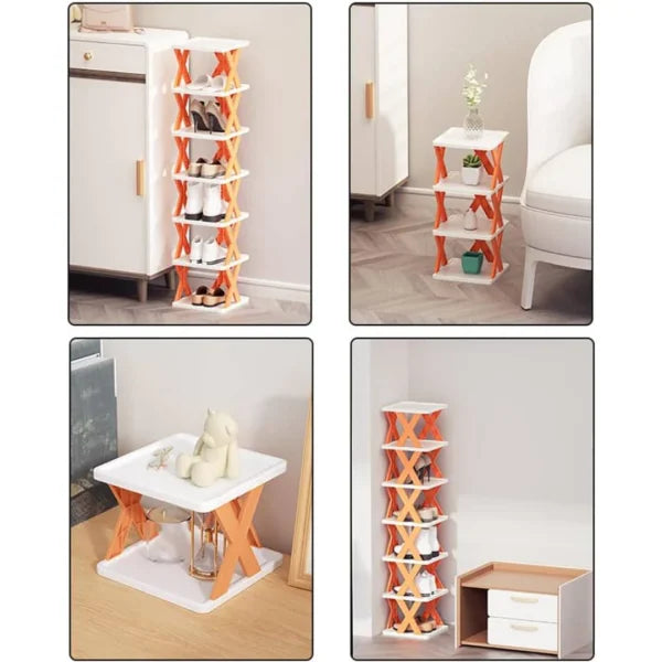 6 Layer Stackable Shoe Rack Organizer