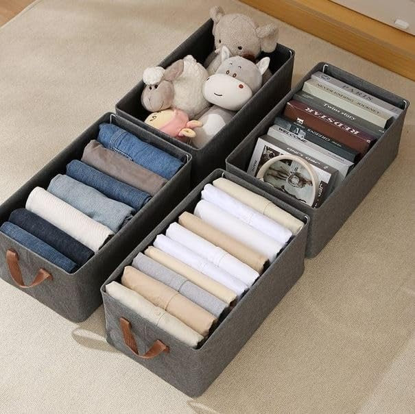 Wardrobe Clothes Organizer Box – Pack of 4