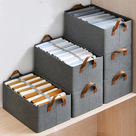 Wardrobe Clothes Organizer Box – Pack of 4